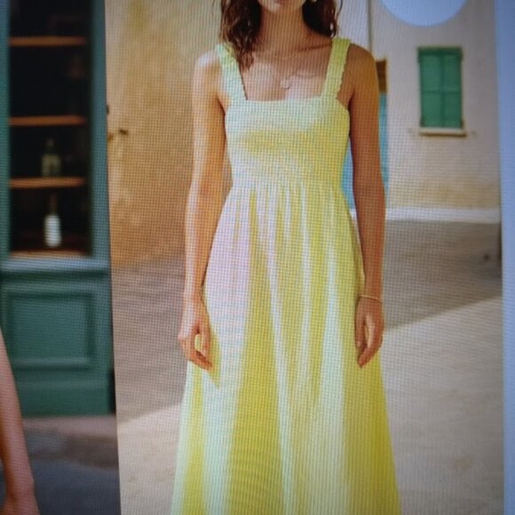Laura Bianchi Dresses & Skirts - Vacation-Ready! NWOT  Laura Bianchi made in Italy linen size L  yellow sun dress